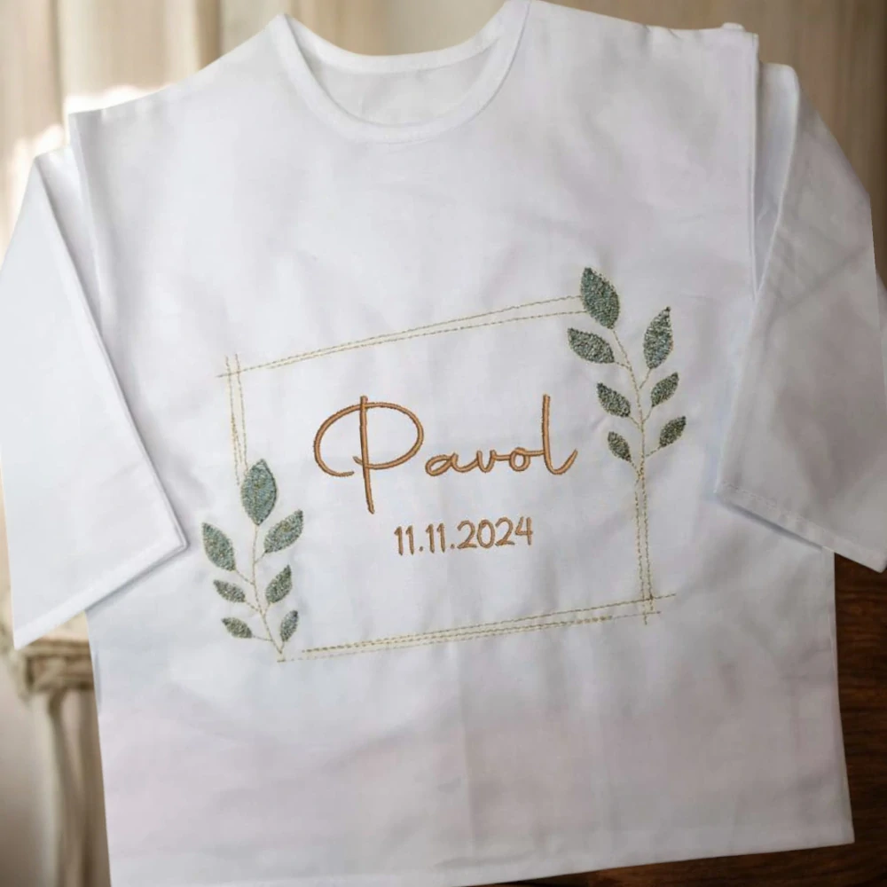 Košieľka na krst Pavol / krstová košieľka - jemná